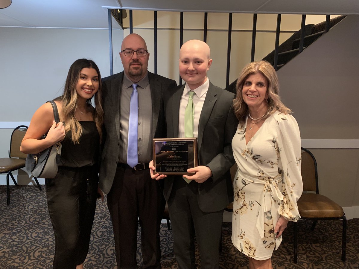 Congratulations to ⁦<a href="/WestA_Baseball/">West A Baseball</a>⁩ Senior Parker Brown on his selection for the MAC John Challis Courage Award. Amazing young man and story of staying strong. ⁦<a href="/westa_ss/">WA Student Section</a>⁩