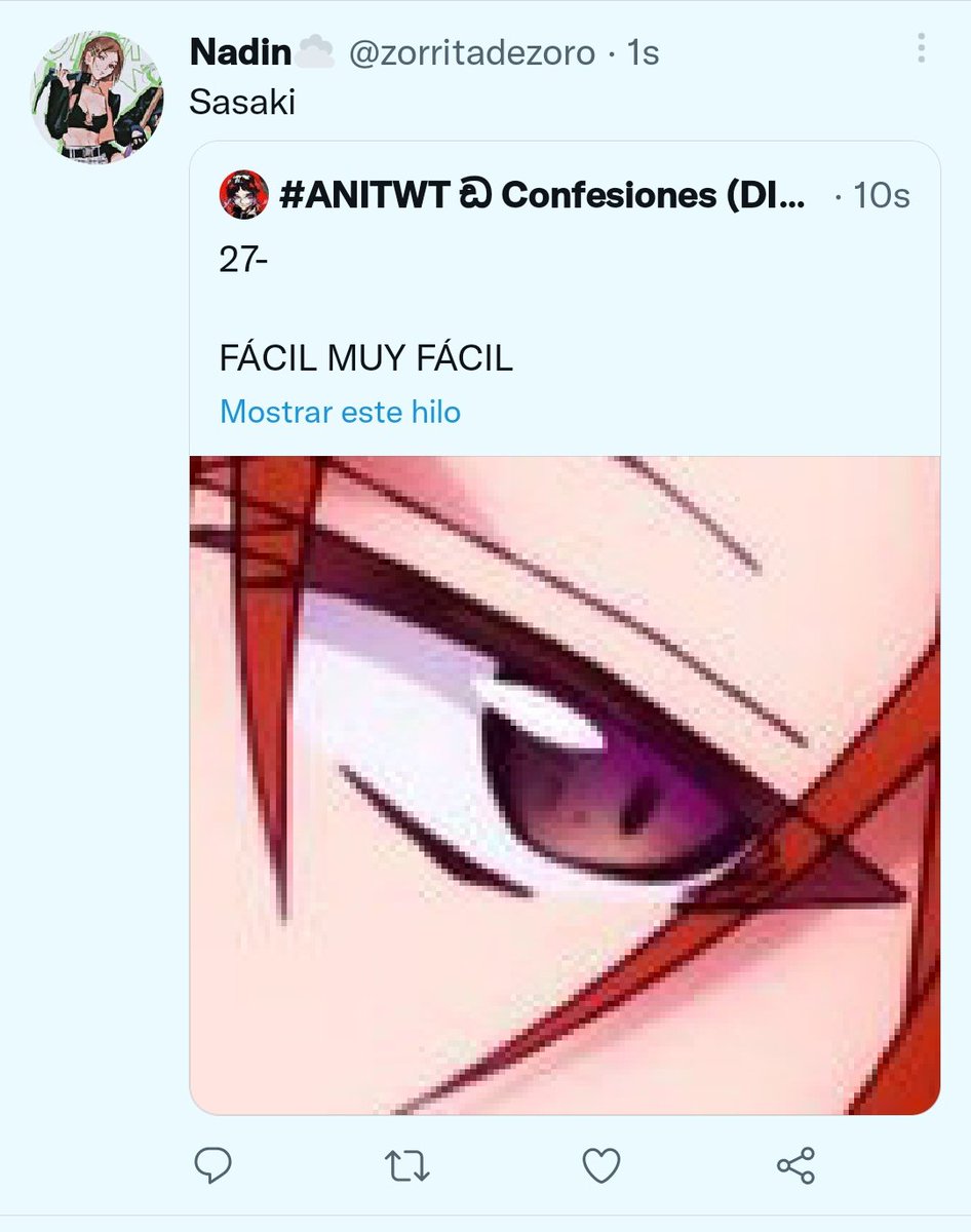 anitwtcurious's tweet photo. 3 PUNTOS @zorritadezoro https://t.co/JTFGM8YKGG