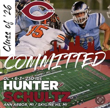 Ann Arbor Skyline 2022 OT/DT Hunter Schultz has committed to Chicago

football.thedzone.com/news/ann-arbor…