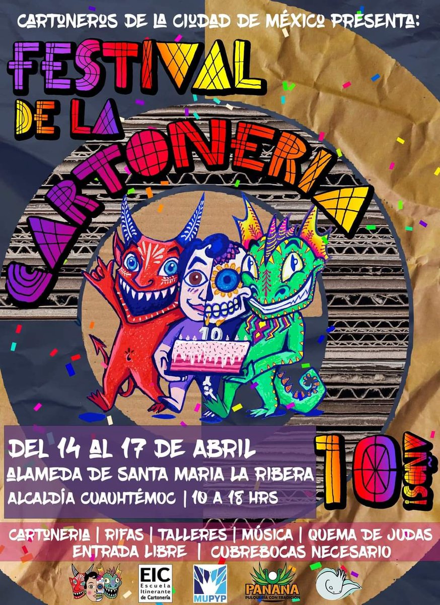 pabloesalazar's tweet photo. Ya es mañana!!! Los esperamos a este bonito evento donde se reúnen compañeros y compañeras cartoneras. 
#cdmx 
#cartoneria
#hechoamano https://t.co/jTWPibgIPZ