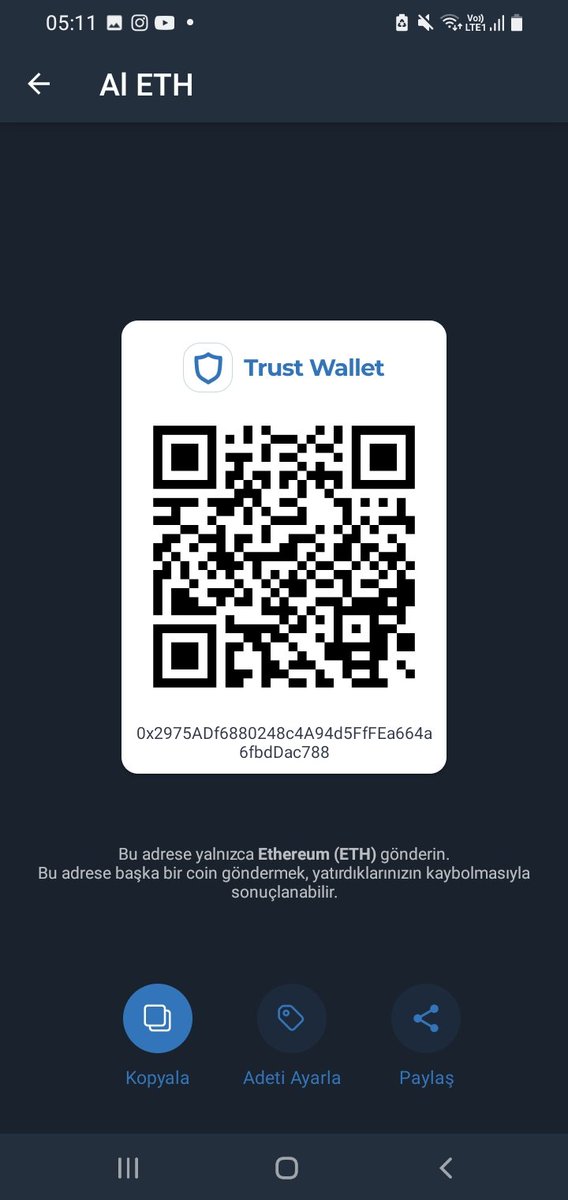 GirelNft's tweet photo. @trustwalletstrx 0x2975ADf6880248c4A94d5FfFEa664a6fbdDac788 https://t.co/5sIwWDnhem