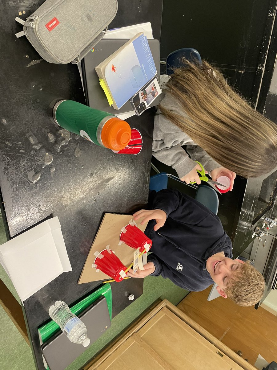 abmichalek's tweet photo. What’s better than a mini engineering project before break? Our students created ball launchers in order to launch them the furthest distance! https://t.co/09wABRibqh