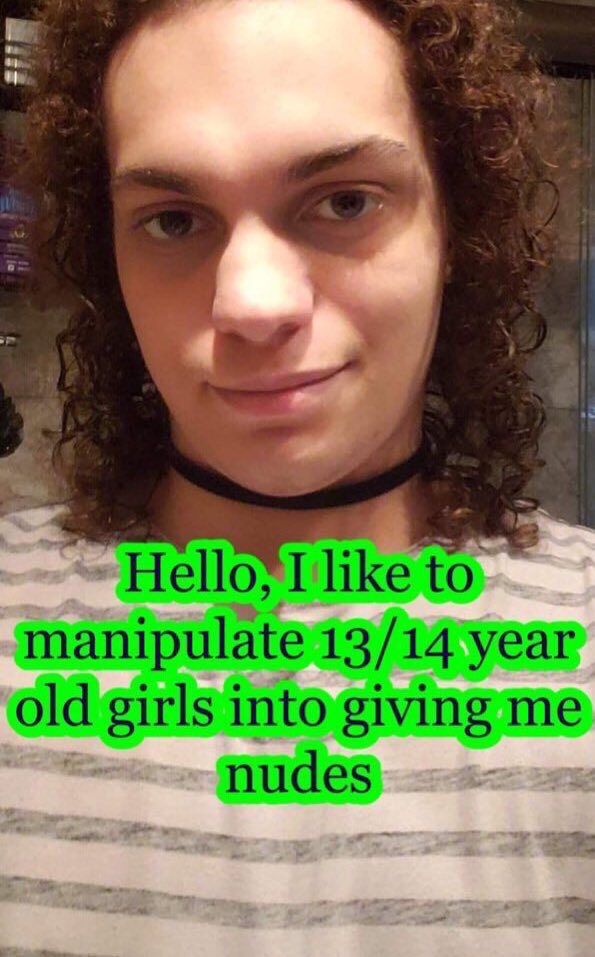 JamieDarke_'s tweet photo. Daymon soliciting nudes from a 14 year old minor July 2017. He was 19! @AnnaHayven @RealAnimancer @LadyHopium @shegeeks369  @SaggyMelonz @amazingatheist https://t.co/cjiiDZJiwA