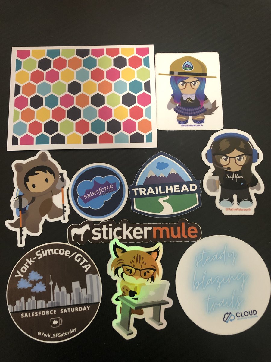 Arundat84719876's tweet image. I love salesforce swag and stickers but couldn’t really earn much. Thank you so much @KathyWaterworth and @SMStickerSwap for amazing stickers and a personal note. It brightened my day. With these stickers, my sticker count is 21. Looking forward to collect more #spookys4