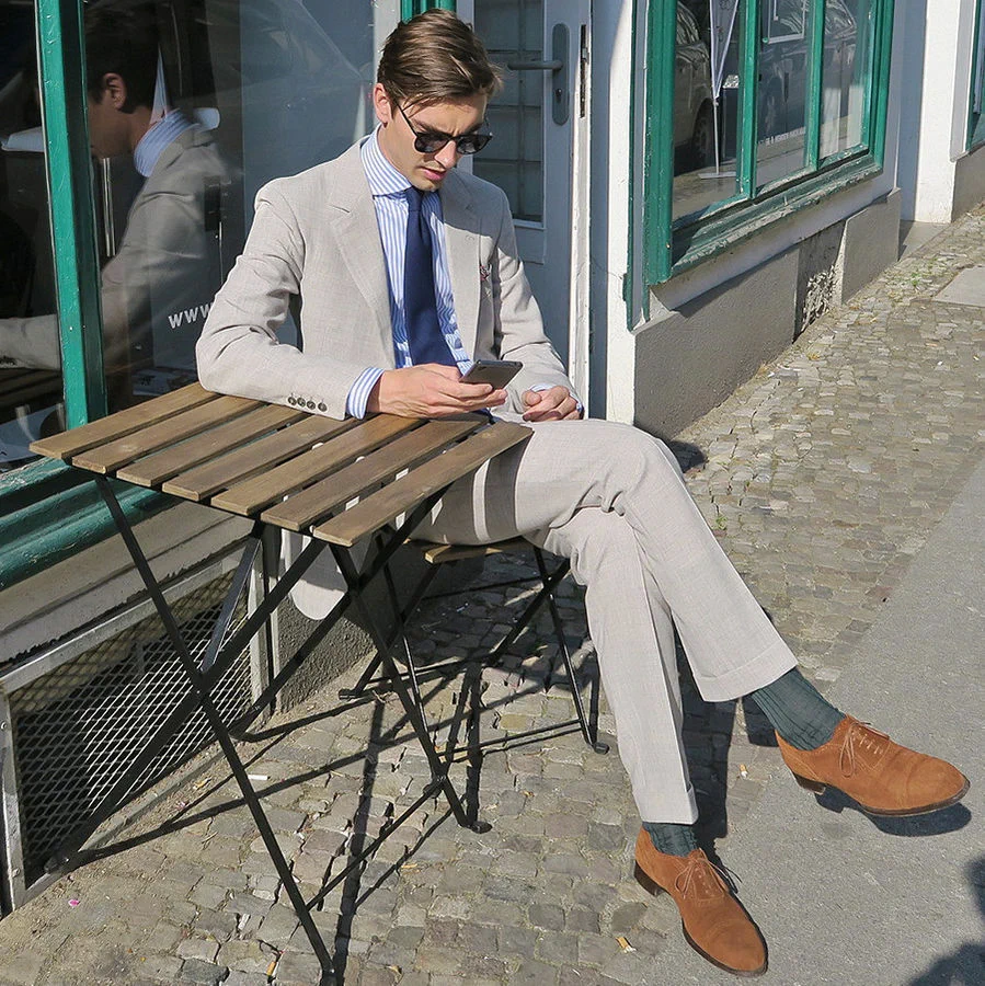 brown dress shoes gray suit derek guy on X: 