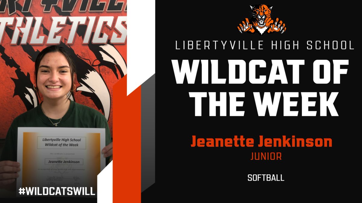 Congrats to our Wildcat of the Week, Jeanette Jenkinson, JJ. JJ keeps improving on the mound. All about her teammates &amp; the program! #selflessmakeothersbetter!