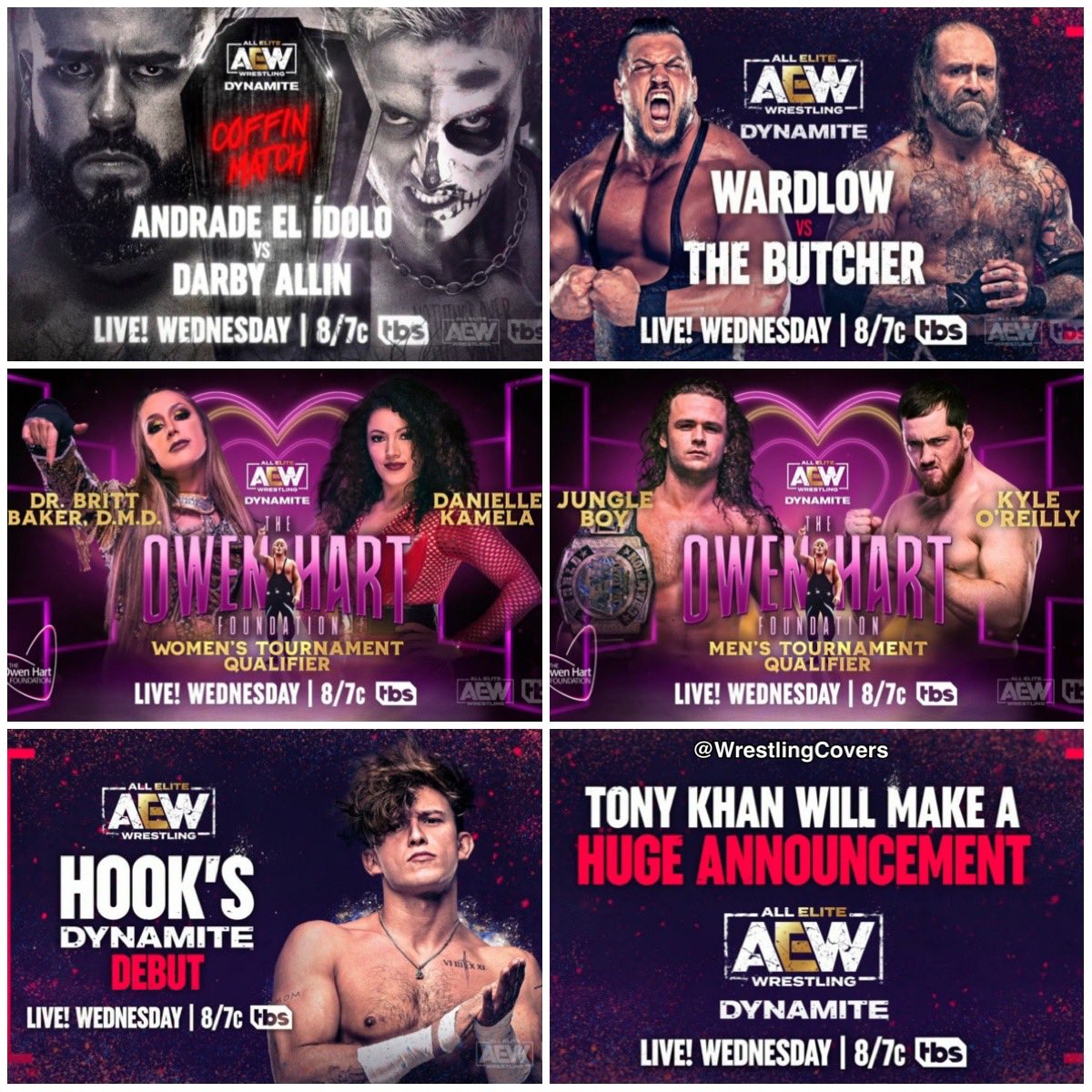 WrestlingCovers's tweet image. 🚨 NEXT WEEK ON DYNAMITE 🚨 

#AEWDynamite #AEWonTBS