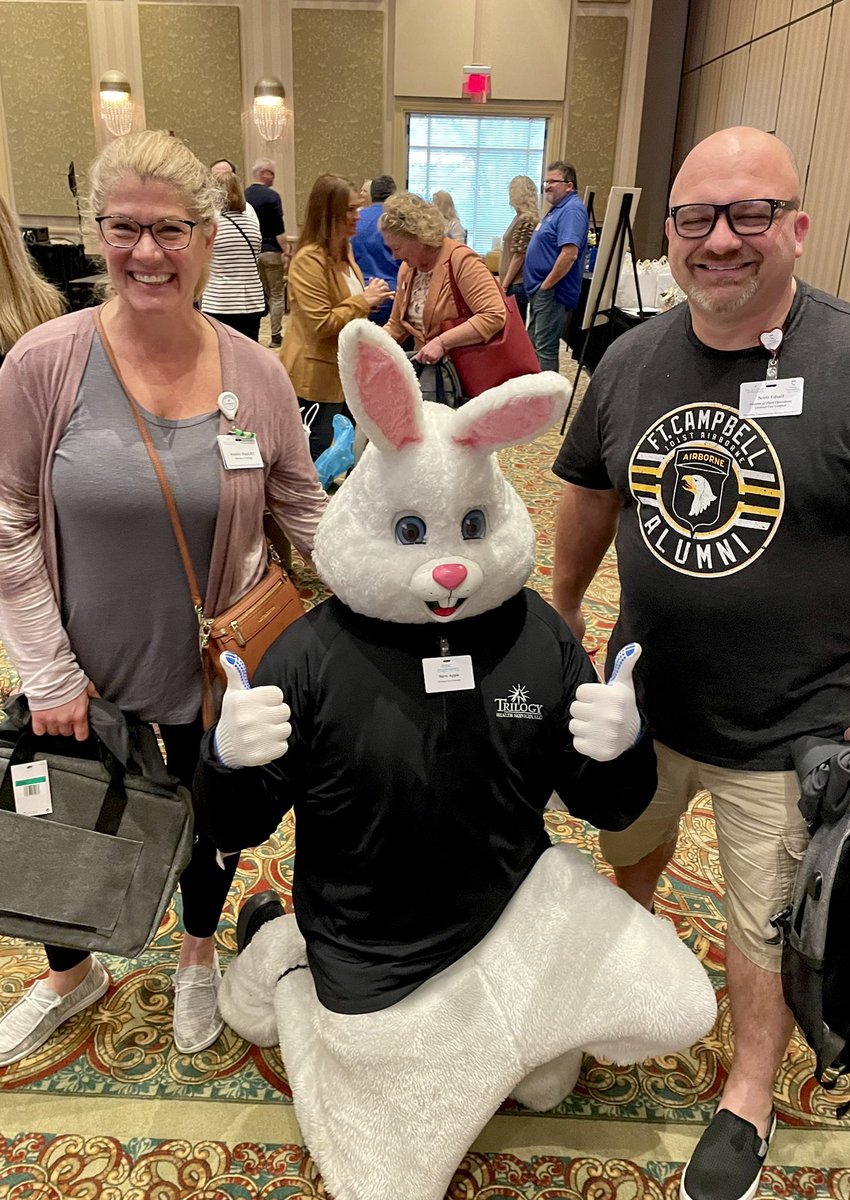 SApple7's tweet photo. Easter Bunny at the Spring Meeting 2022… #EPICMoments22 #TeamTrilogy @trilogy_healthservices @trilogy_careers @TrilogyCareers @Trilogyhs @TrilogyHealthServices https://t.co/3VPjfheKF6