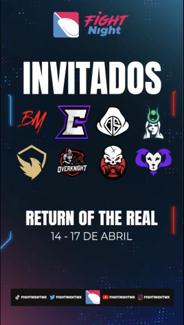 fightnightmx's tweet photo. Presentamos a los equipos que participaran en nuestra primer competencia de 2022:

@BorderMonsters 
@eTeamCruelty 
@DigitalSlayers 
@Vi4esports 
@EsportsReven 
@OverKnightmx 
@Skullcrackerec 
@GoatCrewEsports 

Lxs esperamos en https://t.co/8YrLEVTxmM a las 10 PM para el seeding! https://t.co/NiEOUGNFPd