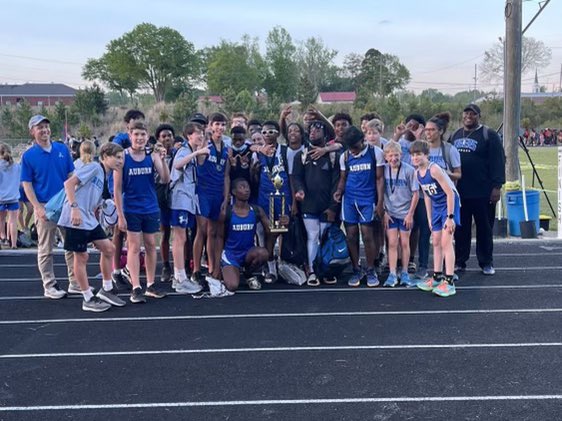 AuburnXCTrack's tweet photo. The AJHS Girls and Boys Track teams both finished 1st at the East Alabama Jr High Championship. Congratulations Tigers! Claws Up! https://t.co/DZT2aIX947