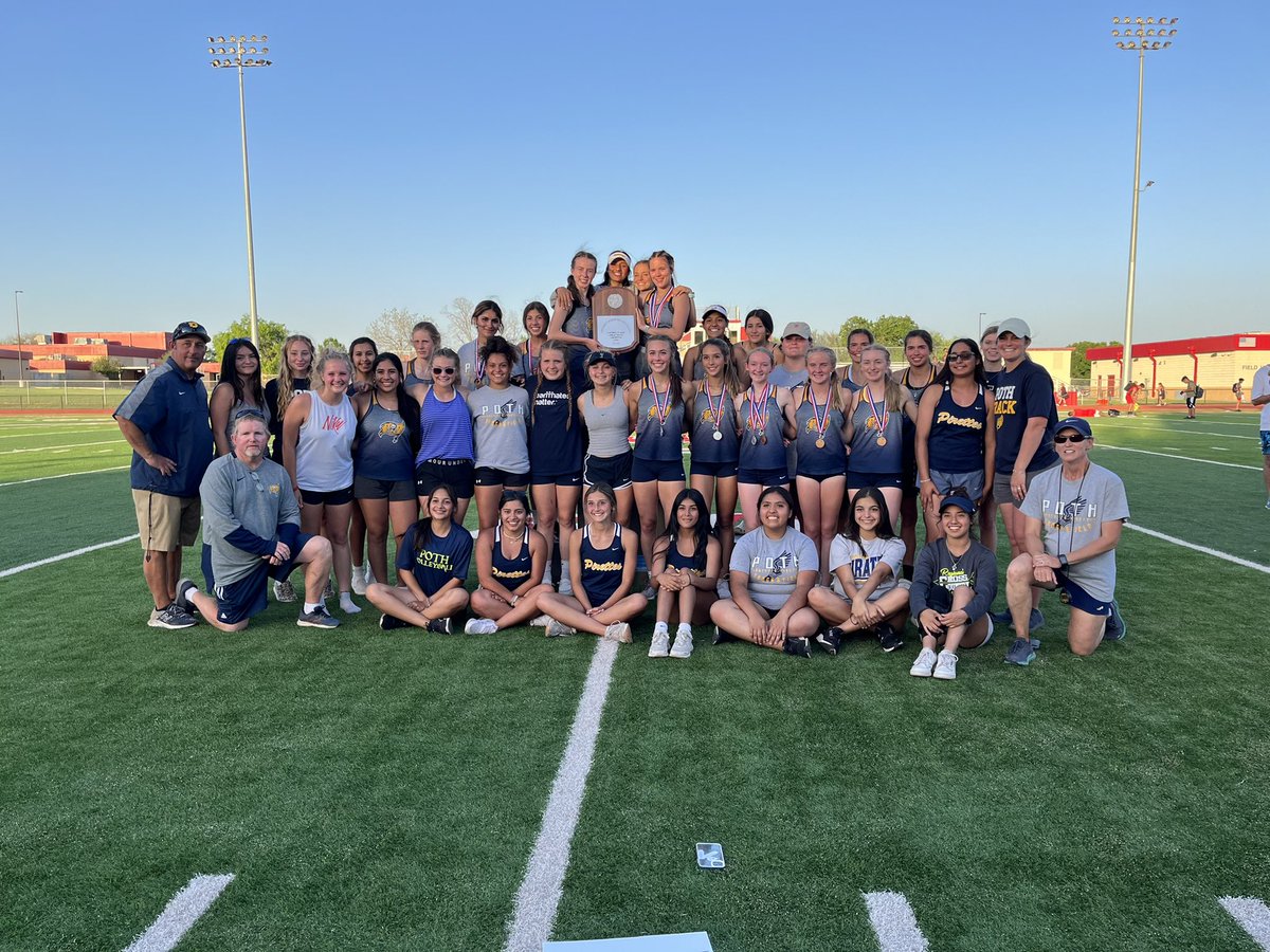 CoachJLuna's tweet photo. Pirettes win the District 27-3A Championship! Proud of all Coaches and Athletes!! #212 #PothProud https://t.co/dL5WYLopOx