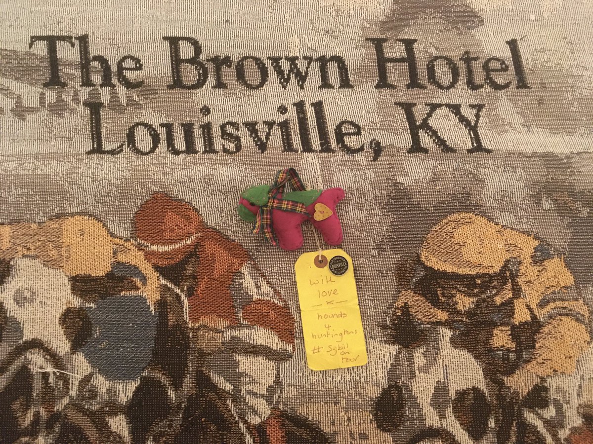 SamSam and LouLou (@sampluslou) on Twitter photo After a tough few days on the Bourbon Trail, Miss Sybil is relaxing at The Brown Hotel in Louisville, Kentucky.
#Hounds4Huntingtons
#SybilOnTour
#btposse
<a href="/jaq421/">jackie harrison</a>
<a href="/TheBrownHotel/">The Brown Hotel</a> After a tough few days on the Bourbon Trail, Miss Sybil is relaxing at The Brown Hotel in Louisville, Kentucky.
#Hounds4Huntingtons
#SybilOnTour
#btposse
<a href="/jaq421/">jackie harrison</a>
<a href="/TheBrownHotel/">The Brown Hotel</a>