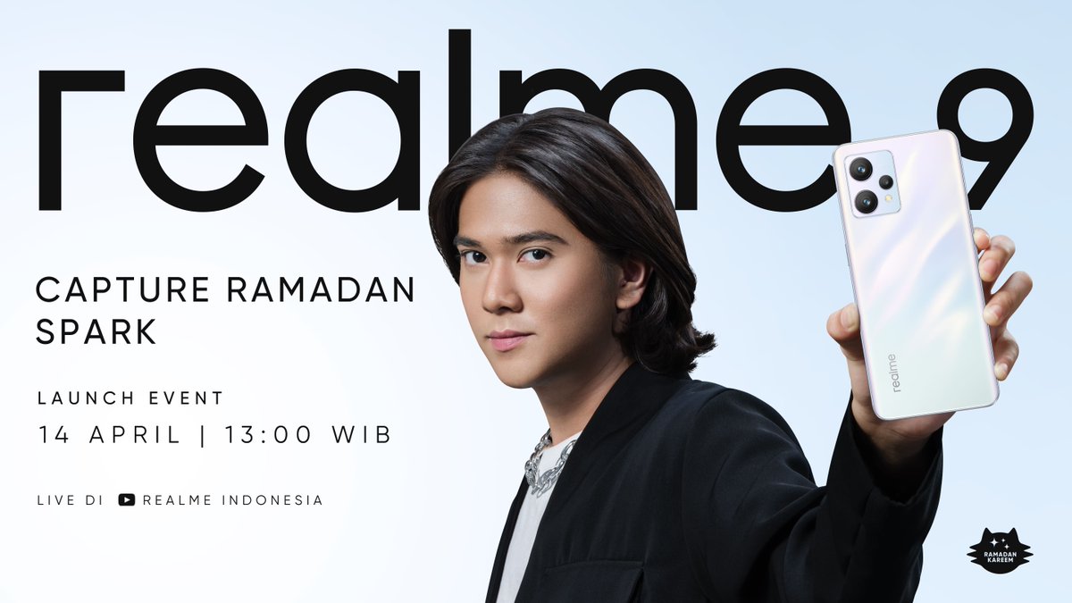 aesthyng's tweet photo. siang panas mari menyegarkan diri dengan teknologi baru realme 9 yang mau di launching @realmeindonesia #realmeTerbaikRamadan https://t.co/Ug6GGtWMDy