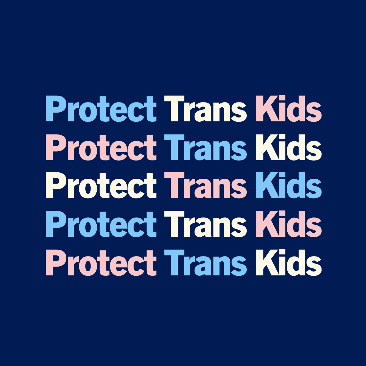 Unlike Republicans, we stand with trans kids across the country.