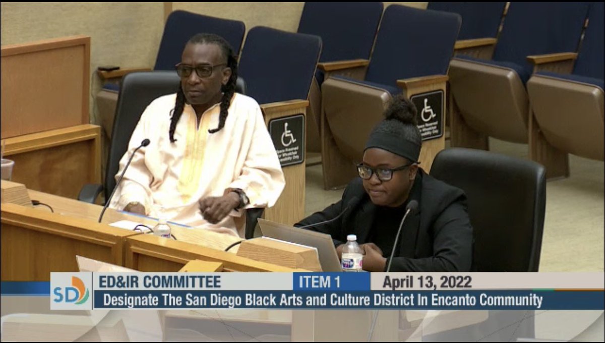 CD4Monica's tweet photo. In light of the unanimous vote to advance the Black Arts &amp; Culture District resolution to full council, I’d like to say special thanks to my staff member, Tiffany Harrison. I’m grateful for staff like Tiffany, who works tirelessly alongside community to advance priorities in #CD4 https://t.co/qj2GC3T8jb
