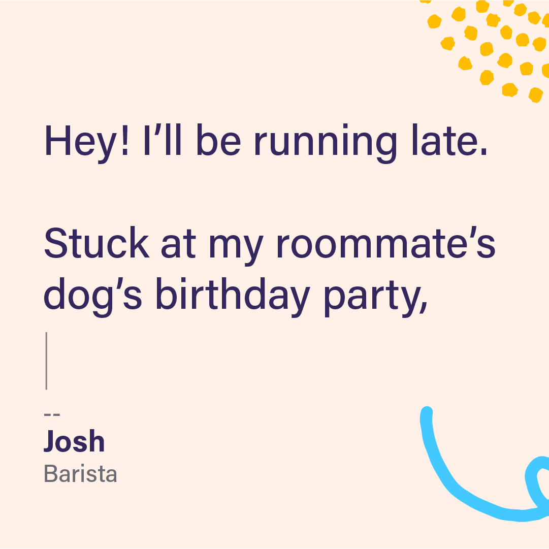 deputyapp's tweet image. Whether it be flat tires, insect issues, or your pet demanding affection, sometimes you just need to #skipwork.

We&apos;re not here to judge 🤷 But we do want to know the wildest reason you&apos;ve missed #clockingin.

Enter our #contest for a chance to win $1,000

bit.ly/3E9xODH
