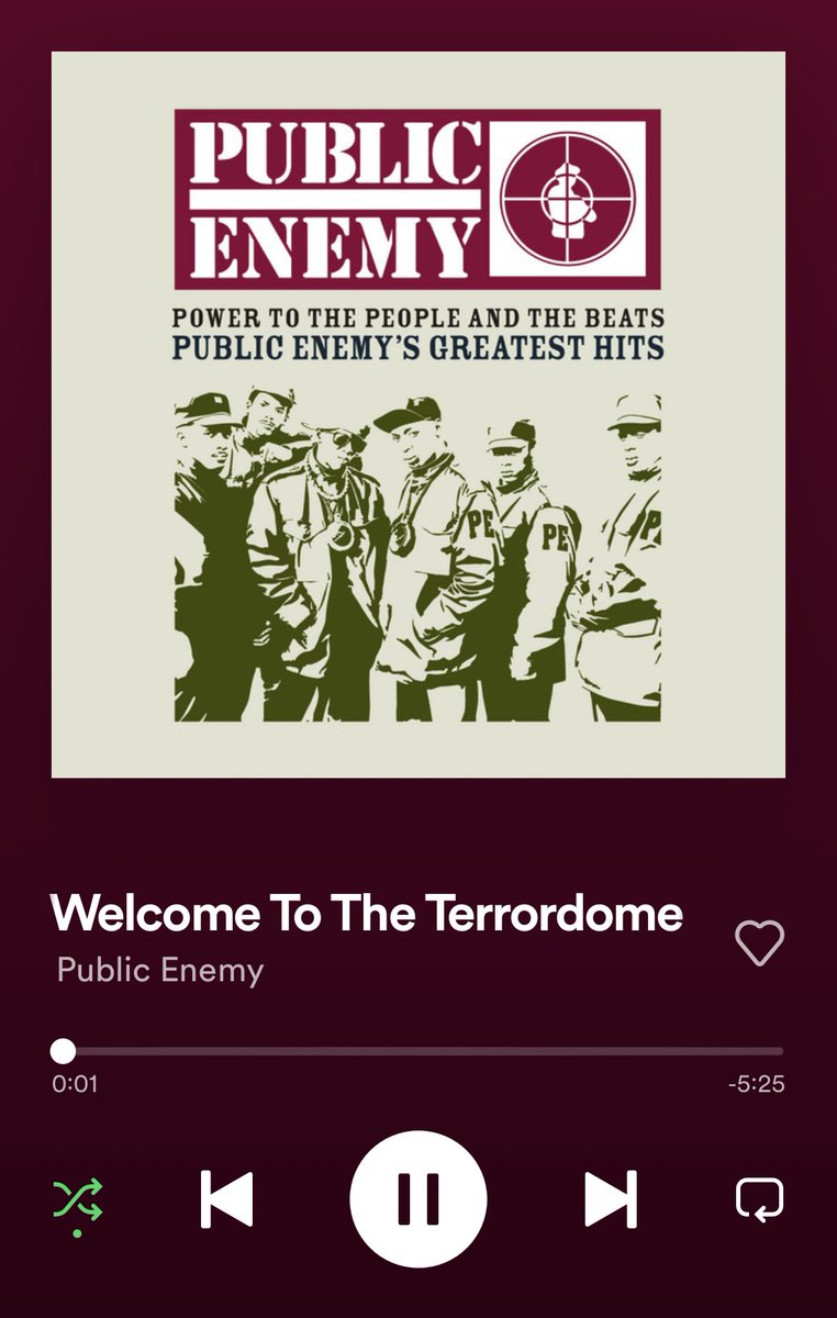 Tonight I have decided to start a new series of posts titled: Kevin Eutsey’s Music Recommendations. For many years he has been recommending music to me and tonight will be the first installment from his long list. First song is Welcome to the Terrordome By Public Enemy. 10/10