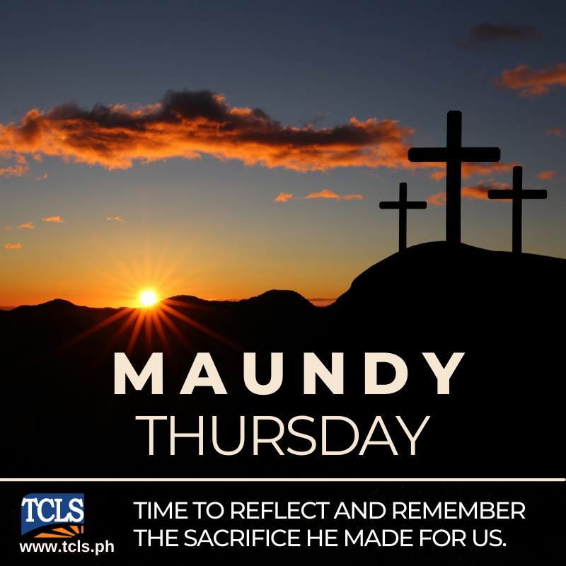 tclsph's tweet photo. It's MAUNDY THURSDAY and it is a time to reflect. May this Holy Week be blessed and meaningful to your and your loved ones.

#HolyWeek #SemanaSanta2022 #TCLSph #holyeek2022 #MahalNaAraw https://t.co/6A88ygzkFA