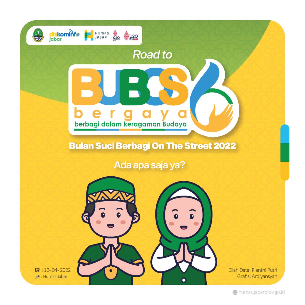 PemotdaJabar's tweet photo. Min, kita masih bingung nih di acara #BUBOS6 ada apa aja sih?🤔

Semoga jawabannya bisa membantu wargi yang masih kebingungan yaah
#JabarJuaraLahirBatin 
#RidwanKamil
#BUBOS6Bergaya
#Bulansuciberbagi
#BUBOSJuara2022
#Bulansuciberbagionthestreet
#RantangCinta
#RagambudayaJawaBarat https://t.co/WubKVGwQCq