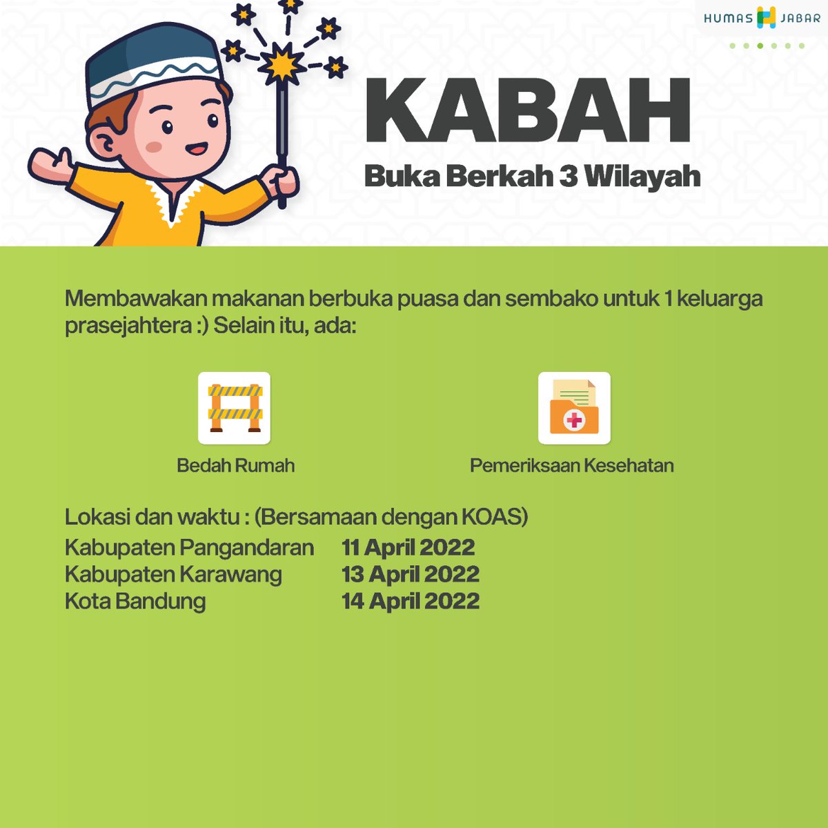PemotdaJabar's tweet photo. Min, kita masih bingung nih di acara #BUBOS6 ada apa aja sih?🤔

Semoga jawabannya bisa membantu wargi yang masih kebingungan yaah
#JabarJuaraLahirBatin 
#RidwanKamil
#BUBOS6Bergaya
#Bulansuciberbagi
#BUBOSJuara2022
#Bulansuciberbagionthestreet
#RantangCinta
#RagambudayaJawaBarat https://t.co/WubKVGwQCq