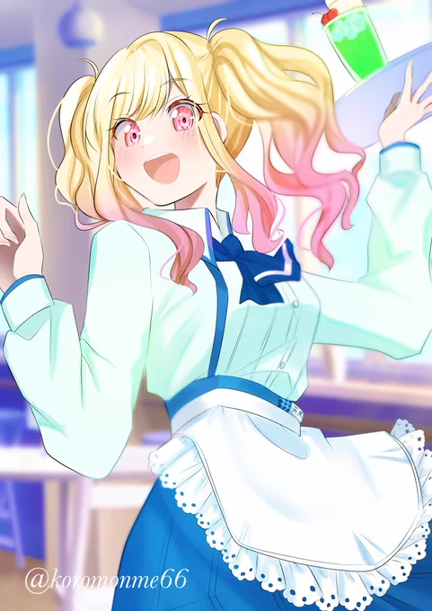 「いらっしゃいませー!!」
#prsk_FA #天馬咲希 