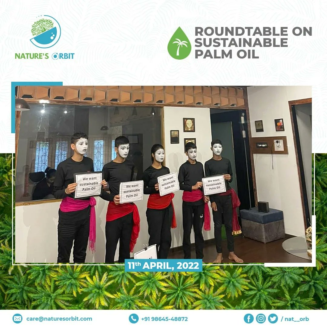 11th April, 2022: An enlightening session was organised on Sustainable production and sourcing of Palm Oil with @RSPOtweets, Youth For Sustainability, Team Board Up and Nirbaak. #sustainable #rspo #sustainableliving #interactivesession #nat__orb