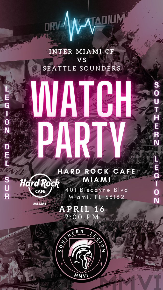 Southern_Legion's tweet photo. Away game but we will live it like a home game... Vamooooos @InterMiamiCF bring those 3pts...
@HardRock #InterMiamiCF #InterMiamiCF #LaBarraDelinter #labandadeintermiami #lafiesta #watchparty #futbolishere #soccer #mlsmiami #mlsfutbol #mlssoccer https://t.co/3TfO4DoBDN