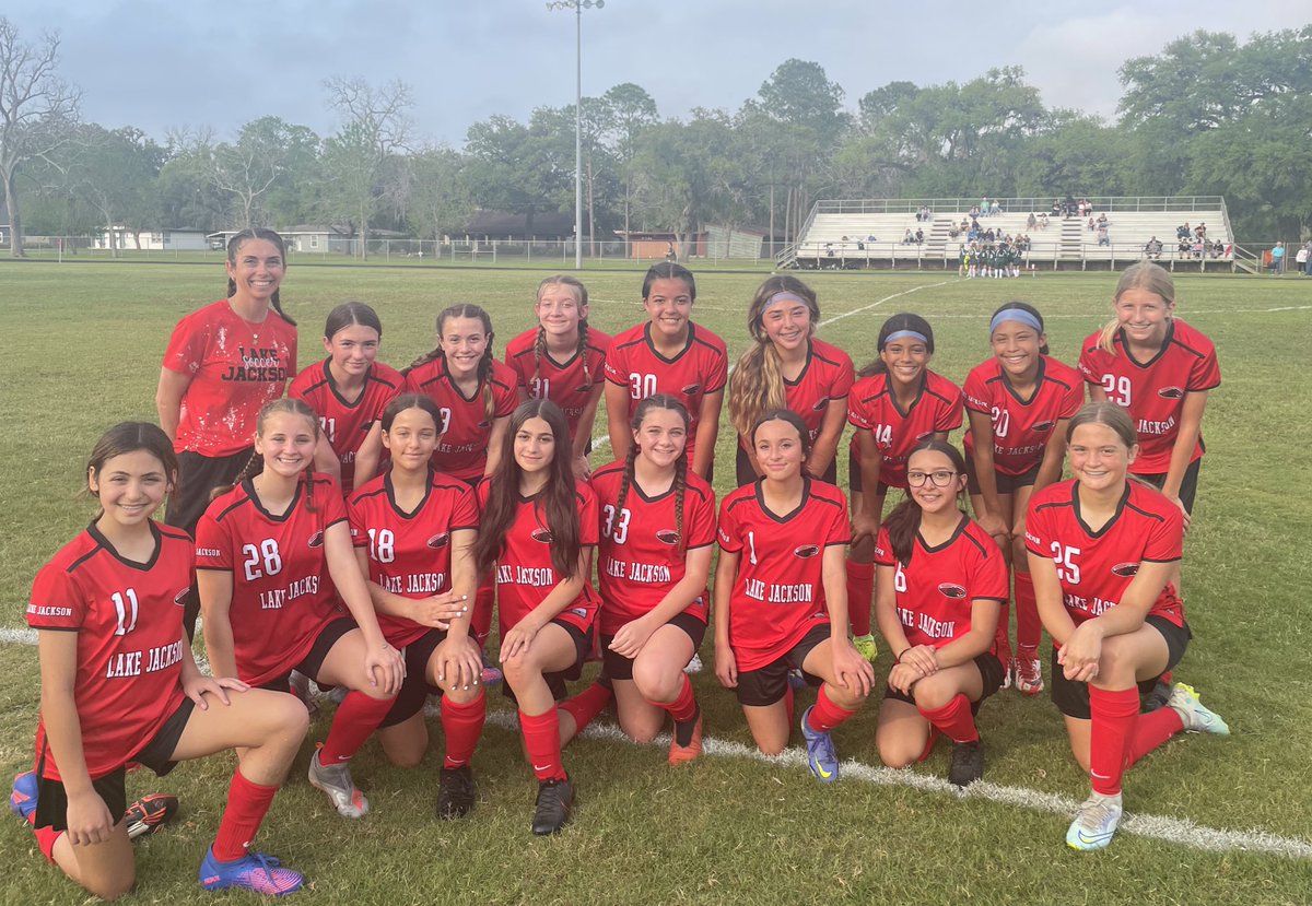 LadyBucSoccer's tweet photo. Great day for @LadyLji soccer teams. 8-0 win for 7th grade and 1-0 win for the 8th grade. Way to go!!! #FutureLadyBuc #NextLadyBucUp https://t.co/mPeLhW0yuf