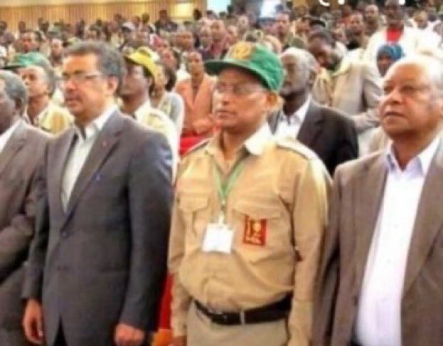 Bezyee's tweet photo. The @WHO's Tedros Adhanom is lifetime member of the terrorist TPLF org that has been waging ethnic wars against the Ethiopian &amp; Eritrean people for 47 years. @DrTedros is war criminal Tedros Adhanom should be brought to justice.  #BreakTheSilence #NoMore https://t.co/GjL9ohIDgf