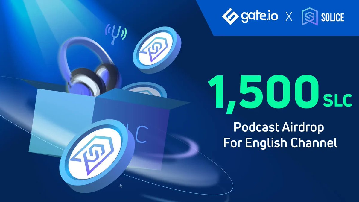 🤗 1,500 $SLC tokens reserved for 75 English Podcast listeners <a href="/solice_io/">Solice</a>
✍️ Just choose which existing features you would like us to improve
👉 Easily Win: Gate.io/article/26177?…

#Gateio #GateioPodcast #Solice