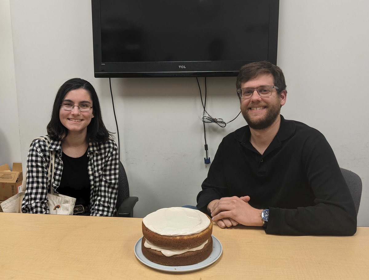 We had a double birthday in the Okumura group today! Happy birthday to <a href="/CharlesMarkus/">Charlie Markus</a> and Kat 🎉