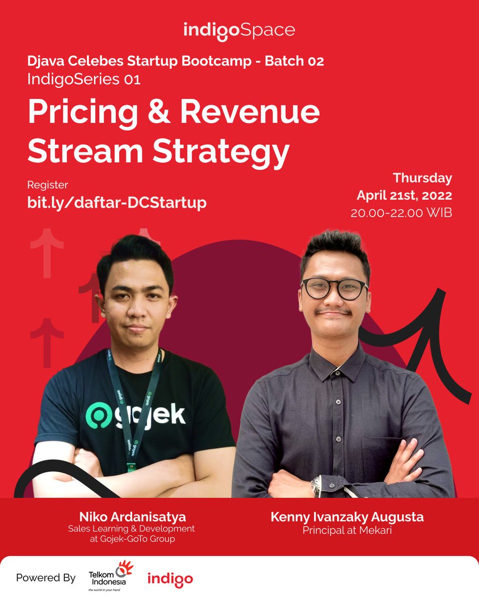 indigospacesub's tweet photo. Indigo kembali menghadirkan workshop #IndigoSeries 1 yang merupakan rangkaian dari program Djava Celebes Startup Bootcamp-Batch 02 lho. 

Catat waktu &amp; tanggalnya ya!
Hari/tanggal : Kamis, 21 April 2022
Waktu          : 20.00-22.00 WIB
Link registrasi  : https://t.co/ZlLqEVw3N9 https://t.co/0m2D7j09WU