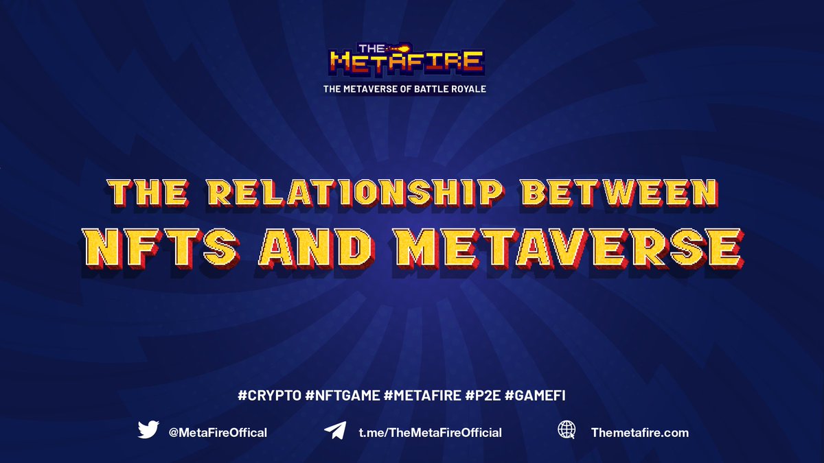 🤝 THE RELATIONSHIP BETWEEN NFTs AND METAVERSE  🤝

🤔A lot of people might wonder: Are NFTs the keys to access Metaverse? 

👉NFTs of play-to-earn games can be used by users and businesses in Metaverse. So we can say that NFTs have a big role in Metaverse for financial issues.