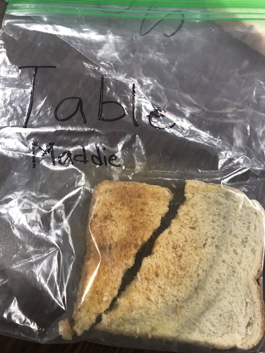 ZSTEMZachry's tweet photo. Bread swipes have changed in 2 years. Precovid everything grew mold.. phones were 🤢. This year only the floor was 🤢🤢. Shout out to our custodians &amp; to sts washing hands better!! BTW I no longer trust the 5 sec rule!! @NISDZachry @MrsMeggett @TaylorGiese5 @britni_gordon90 https://t.co/sB3Thm7DFi