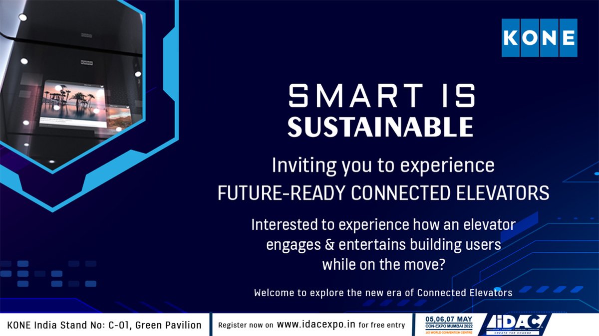 KONEIndia's tweet photo. Register now at https://t.co/l7cYu8YvRZ for free entry!
We’ve many surprises for you at the event!
#KONEIndia #IDACExpo #ConnectedElevators #SmartIsSustainable https://t.co/ixLmCXp33G