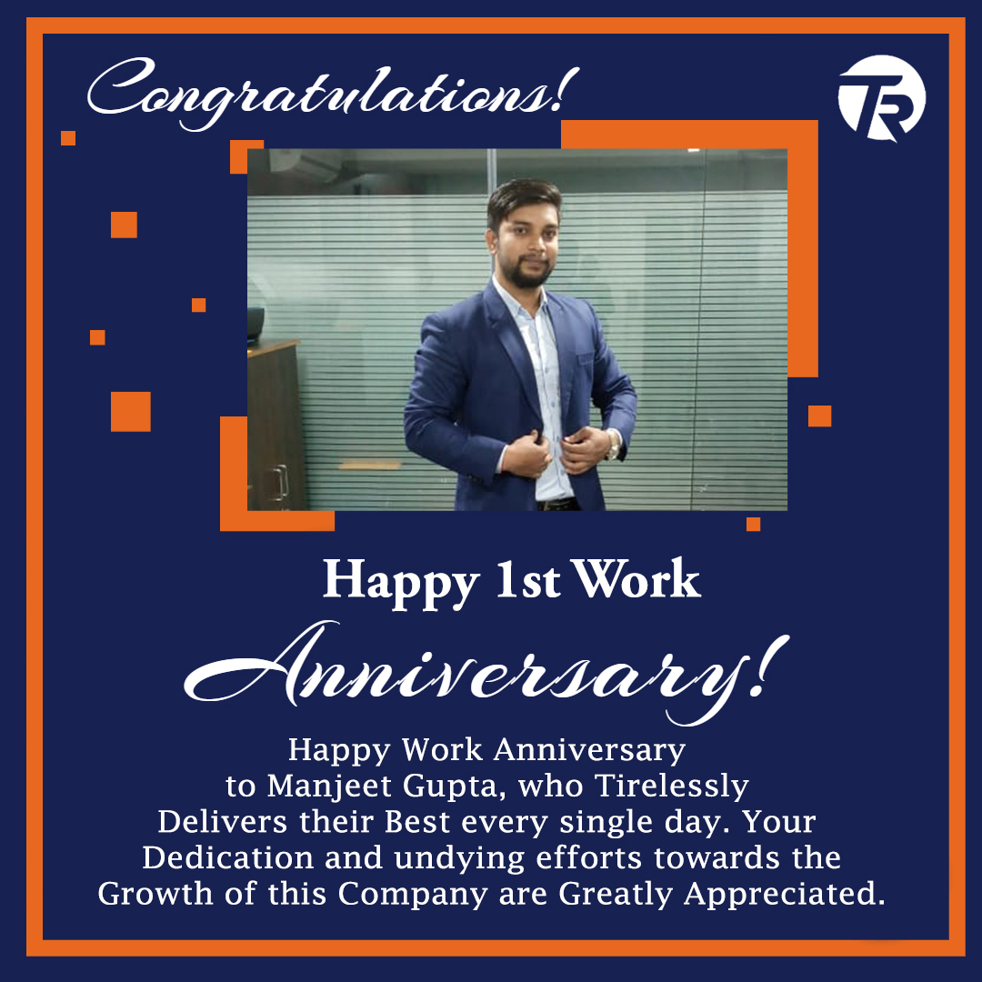taskrobots's tweet image. Congratulations on your work anniversary! You are a valued member of this team and the efforts you put in are greatly appreciated.
.
#workaniversary #team #company #taskrobots