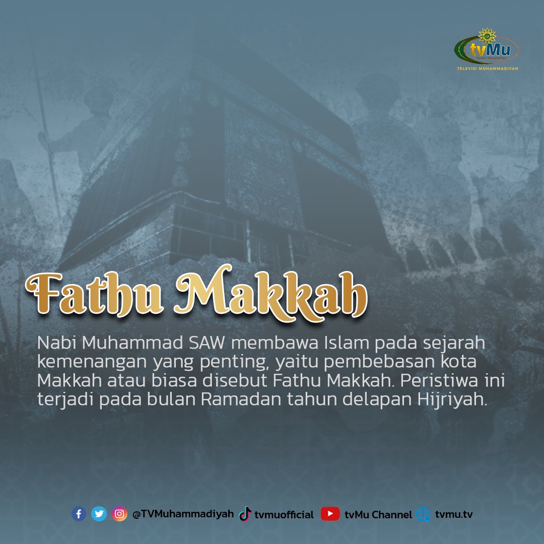 TVMuhammadiyah's tweet photo. #Muhammadiyah
#tvMuhammadiyah
#Aisyiyah
#Perangbadar
#sejarahnabi
#hijrah
#nabimuhammad
#Ramadan
#Ramadan1443H https://t.co/FECZOvTODp