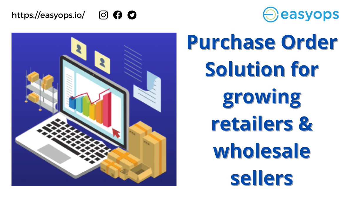easyops's tweet photo. Centralized purchase control across all your retail, wholesale, and fulfilment locations. Manage purchases in one purchase order software and seamlessly pass relevant info to inventory accounting, sales channels, and your vendors. Visit now 
https://t.co/q5hR58zbGT
#tweet100 https://t.co/uqV22nAsA6