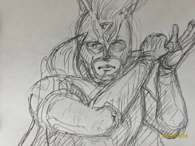 白黒つけるぜ‼️

なんて描きにくいんだこのポーズ😅
#ゼブラーマン
驚きのデザイン💦 