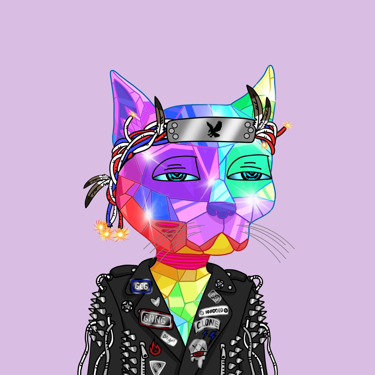 Finally got around to cloning my cheshire gang forever cat. Rat cheshire on deck for tomorrow! #GangGang #GutterClone #guttercatgang #cheshiregang.eth