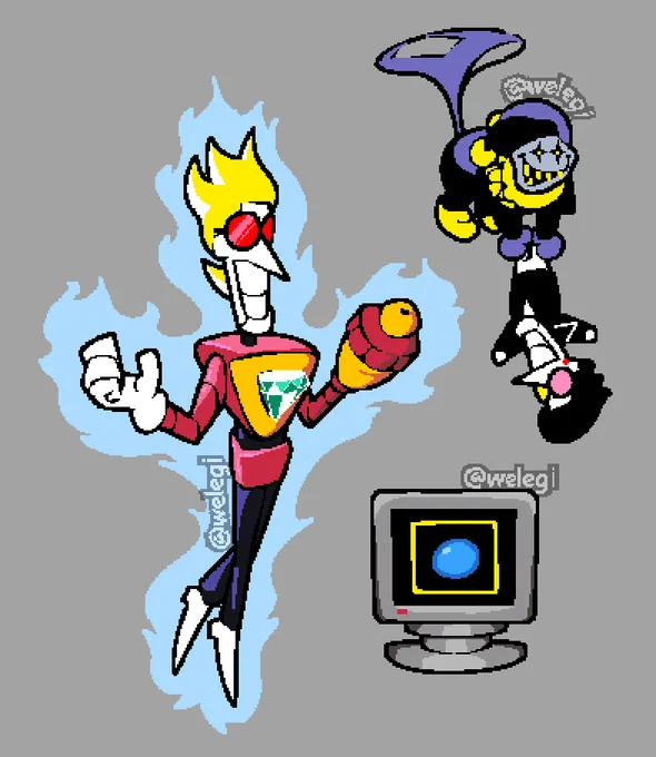 Spamton the Scammer &amp; Jevil "Stail" Joker 