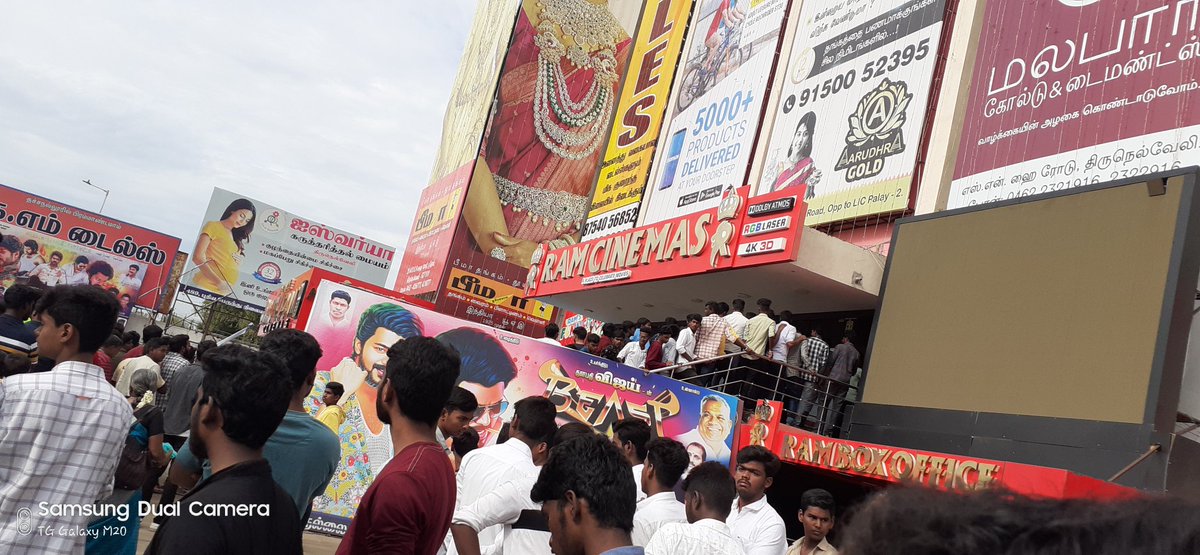 SfcNellai's tweet photo. #BeastInRamCinemas
#Count:2 @RamCinemas 
Back 2 Back Housefull shows 💥 #BeastModeON 💣 Dolby atmos only on Fire 🔥
@VijayFansTrends @VijayFansUpdate @VijayFansPage @Kettavan__Memes @NellaiVJFans https://t.co/cKBN8PZYPJ