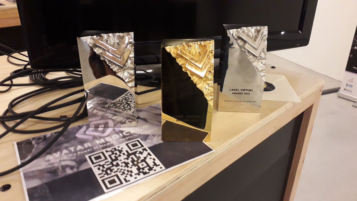 AVATAR_MEDICAL's tweet photo. We are proud to announce big wins at Laval Virtual Europe 2022!
AVATAR MEDICAL won the ReVolution #Startups International Award
DIVA (the technology powering AVATAR MEDICAL) was awarded the VR/AR Healthcare Award and the GRAND PRIX!
#lavalvirtual #VRforHealthcare https://t.co/4DIY0AJnOi