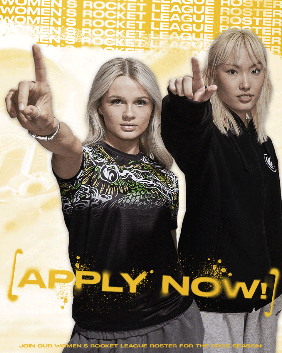 WYLDE_gg's tweet photo. Last season, WYLDE FIRE gave us some incredibly memorable moments!

This season, we're looking to build on their success and create a powerhouse in Women's Rocket League!

Think you have what it takes? Apply below to be in with a chance!

🔗 https://t.co/AtmZvgYJP5

#GOWYLDE ⚡️ https://t.co/TDoRWKhfLE