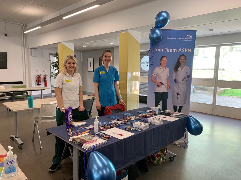 ASPH AHPs take on Nescot College Careers Fair. #asphcareers #futureoftheNHS #350careers
