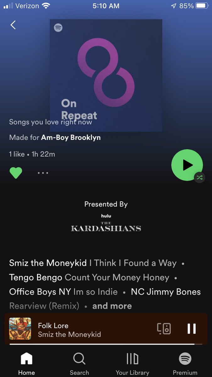 WeAreMoneykidz's tweet photo. #IndiePowerAlert 🚨 S/O to @spotify the @smizthemoneykid #OnRepeatPlaylist ▶️ is being presented by @hulu &amp; @kardashianshulu #WelcomeToTheRadioRevolution #IndieIsTheNewMajor #WeSoIndie #WeStreaming #24HoursInTheOffice #WeWorking @illava @BengoTengo @OfficeBoysNY @ncjimmybones 🙌🏽 https://t.co/TkEtFqlip6