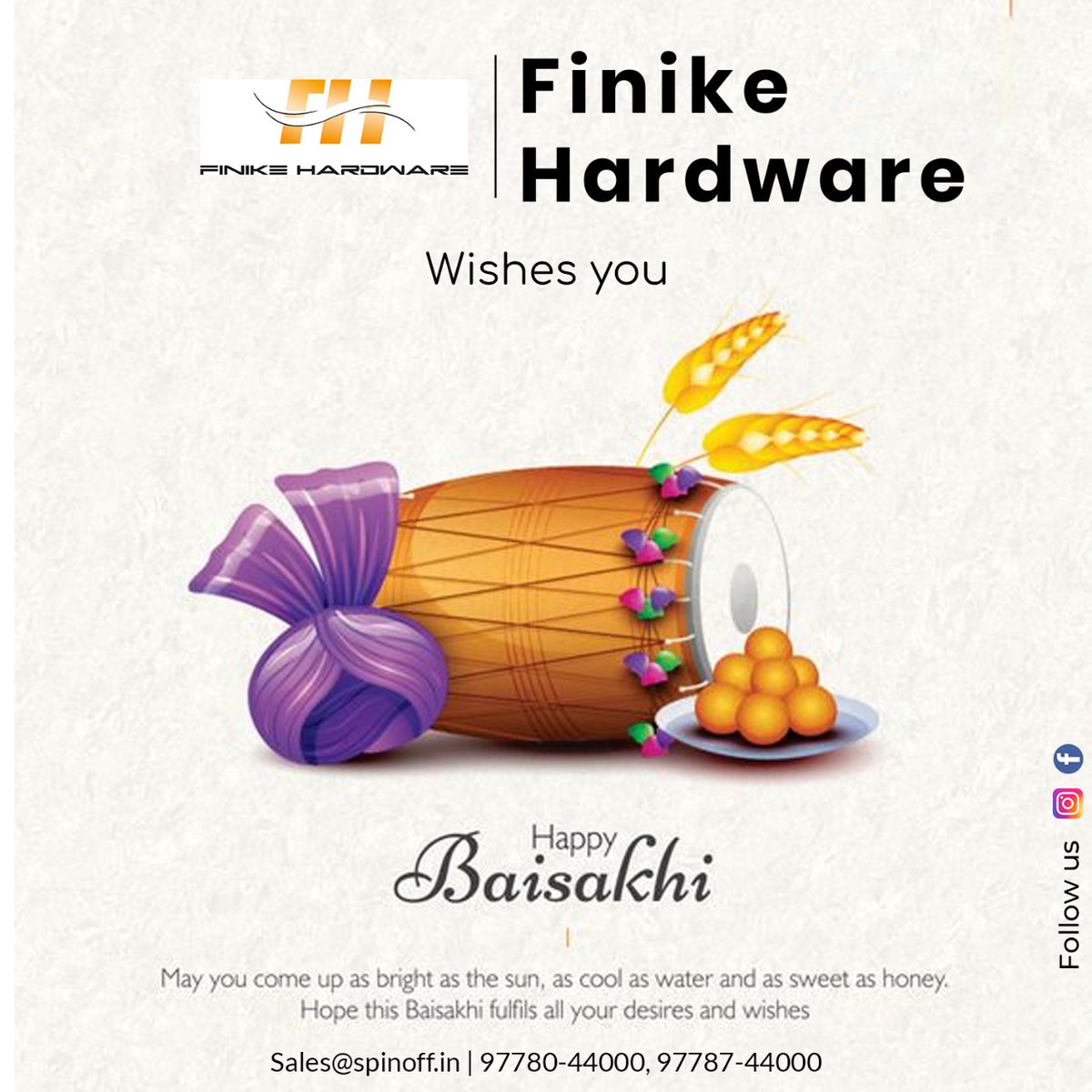 FinikeHardware's tweet image. Finike Hardware wishes you Happy #Baisakhi. Hope this Baisakhi fulfils all your desires and wishes.
.
.
.
Visit Now
SCO - 5, Sector 18D, Chandigarh
SCO - 78/79, Airport Rd, Sector 82, JLPL Road Mohali, Punjab
#chandigarh #mohali #finikehardware #doorhandles #baisakhi #architect