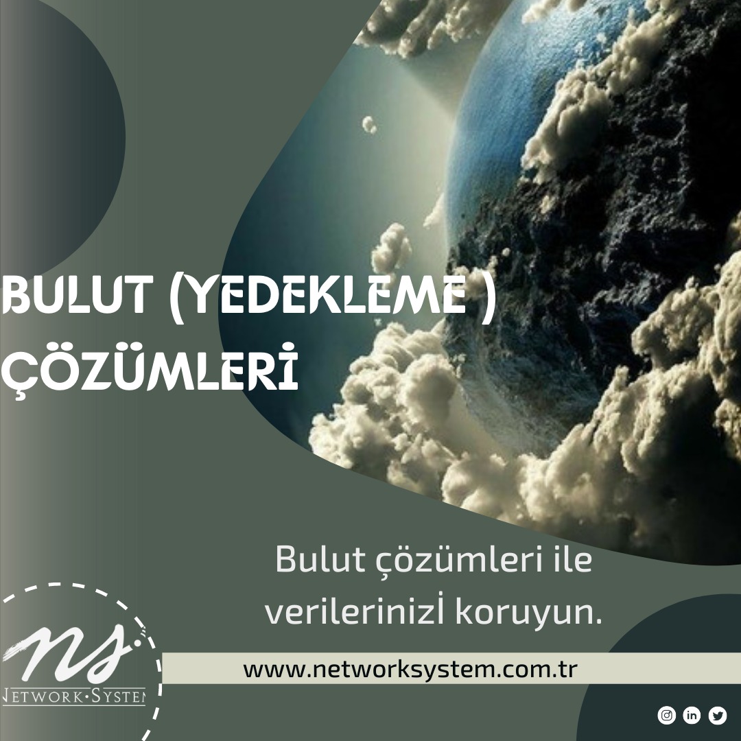 ✔️ Bulut (yedekleme) Çözümleri.
📞(232) 988 12 13
📧networksystem.com.tr
#network #networksecurity #networksystem #ipcamera  #cloudsystem #kvkk  #information #voip #projedanışmanlığı
