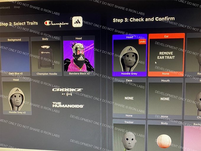 Hearing some leaks that 
@crookznft and RION Labs will have the first fully customizable trait marketplace after acquiring The Humanoids. Good time to sweep before the news comes out.
