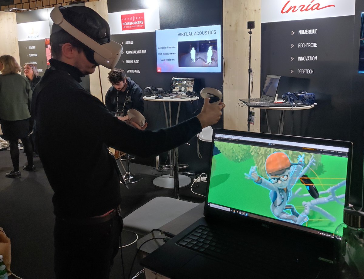 Invictus_Europe's tweet photo. (1/2) @Univrennes1_INT and @Inria_Rennes at @lavalvirtual  2022!
We are thrilled to take part in @lavalvirtual  2022, an event dedicated to #VR/#AR and #immersivetechnologies, and to interact with the major players in #VR/#AR in Europe! https://t.co/vwHWW80f85